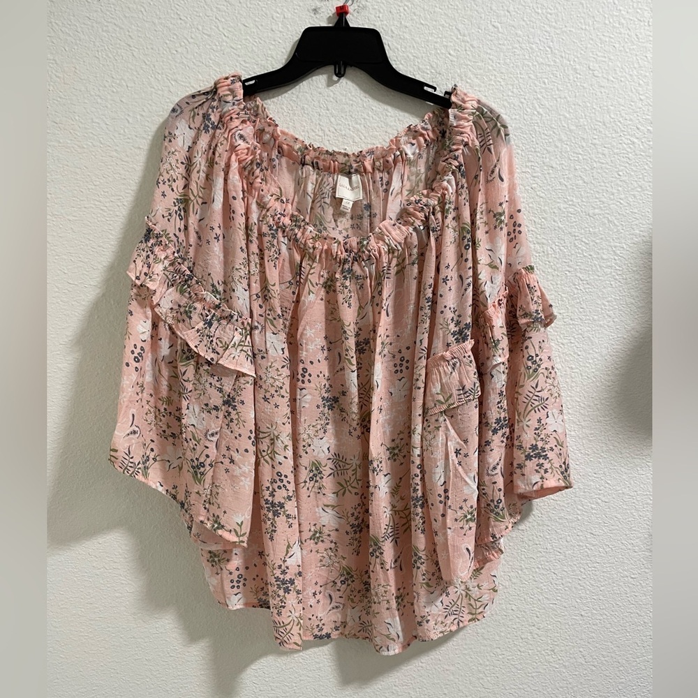 Zac & Rachel Floral Blush Women's Blouse